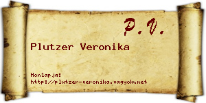 Plutzer Veronika névjegykártya